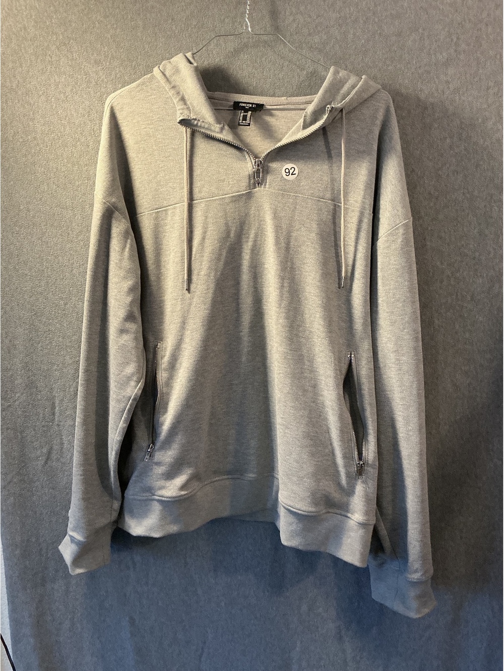 Forever 21 Light Gray Hoodie